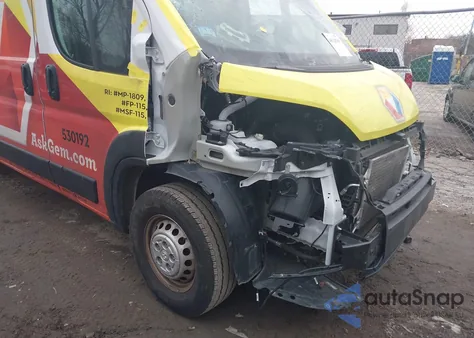 2025 Ram Promaster 2500 Tradesman High Roof 159 Wb W/Pass Seat z USA, uszkodzony, nr VIN 3C6LRVDG8SE530192